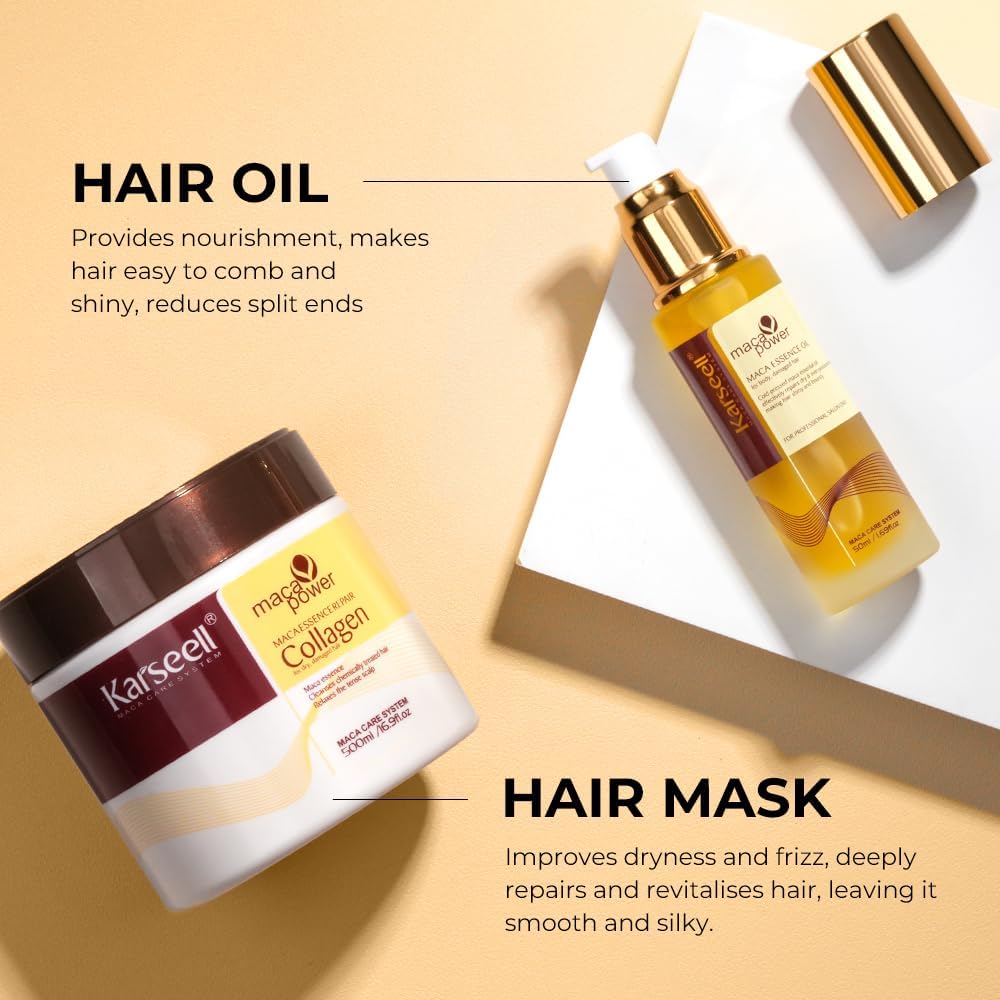 Karseell Collagen Hair Care Repair Set / مجموعة كارسيل للعناية بالشعر بالكولاجين وإصلاحه